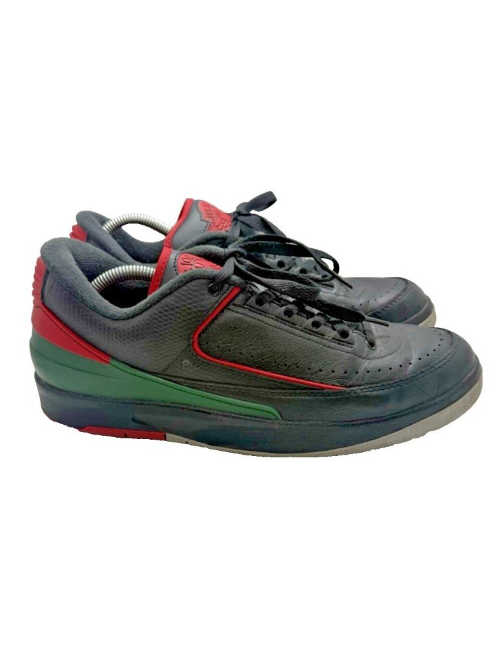 Nike Air Jordan 2 Retro Low Christmas DV9956-006 Mens Sz 9 Leather Sneakers Shoe